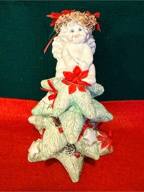 Vintage Dreamsicles Kristin ’95 Cherub Angel Christmas Tree Figurine 8”